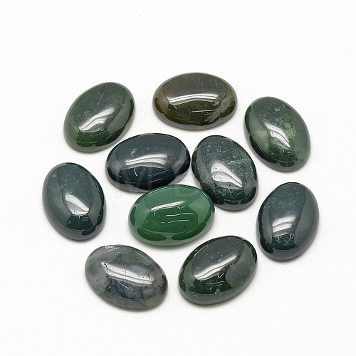 Natural Agate Cabochons G-R415-14x10-08-1
