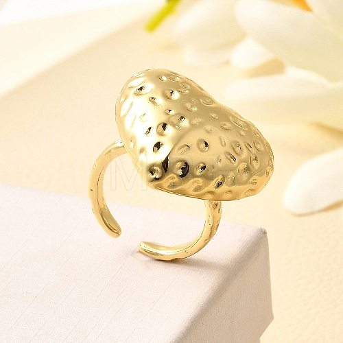 Brass Cuff Rings for Women RJEW-Q008-07B-G-1