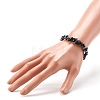 Natural Snowflake Obsidian Chip Bead Stretch Bracelets for Children BJEW-JB06388-06-3