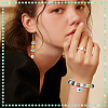  32Pcs 8 Colors Handmade Evil Eye Lampwork Beads LAMP-NB0001-90-5
