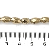 Electroplated Strong Magnetic Synthetic Hematite Beads Strands G-P518-02D-4