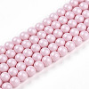 Baking Painted Pearlized Glass Pearl Bead Strands HY-N002-4mm-B04-2