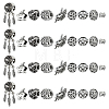 36Pcs 9 Styles Alloy European Beads MPDL-ME0001-09-1