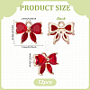 12Pcs Brass Glass Charms KK-PH0013-43A-2