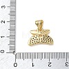 Brass Micro Pave Clear Cubic Zirconia Pendants KK-L268-012G-3