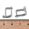 304 Stainless Steel Hoop Earring Findings STAS-E194-26P-01-3