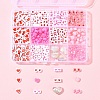 385Pcs Valentine's Day Theme Opaque/Transparent Acrylic Beads MACR-FS0001-93-6