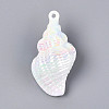 UV Plating Opaque Acrylic Shell Shape Big Pendants SACR-T018-35A-3