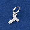 925 Sterling Silver Letter Charms STER-C012-01S-T-2