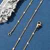 Brass Chain Necklaces X-MAK-L009-12G-1