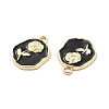 Alloy Enamel Pendants ENAM-E004-08G-04-3