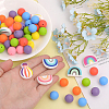 17 Style Food Grade Eco-Friendly Silicone Beads SIL-CA0001-63-4