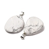 Natural Howlite Pendants GG-K002-05N-3