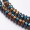Faceted Non-magnetic Synthetic Hematite Bead Strands G-F337-35-1