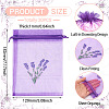 20Pcs Polyester Mesh Sachet Packing Drawstring Bgas ABAG-TA0002-20B-3