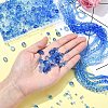 6 Styles Gradient Color Transparent Painted Glass Beads Strands DGLA-YW0001-28A-5