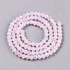 Electroplate Glass Beads Strands EGLA-A044-J4mm-L02-4