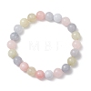 Dyed & Heated Natural Quartz Beads Stretch Bracelets for Women BJEW-JB13167-2