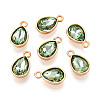 Faceted Glass Rhinestone Pendants GLAA-I051-A18-1