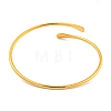 Ion Plating(IP) 304 Stainless Steel Cuff Bangles BJEW-P331-10G-1