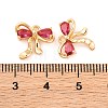 Brass Micro Pave Cubic Zirconia Charms KK-S389-03G-03-3