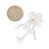 Glass Seed Beaded Jellyfish Big Pendants X-PALLOY-MZ01166-02-2