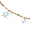 304 Stainless Steel Link Chain Anklets AJEW-AN00699-03-4