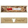 Rectangle Wooden Pregnancy Test Keepsake Box with Slide Cover CON-WH0102-001-1