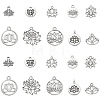 100Pcs 10 Styles Tibetan Style Alloy Charms TIBEP-CJ0002-34-1