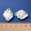 Rack Plating Iron Locket Pendants KK-F090-05S-4