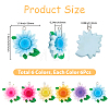 36Pcs 6 Colors Opaque Resin Pendants RESI-SC0006-82-2