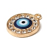 Alloy Rhinestone Pendants FIND-B068-01G-2