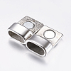 304 Stainless Steel Magnetic Clasps STAS-P182-07AS-2