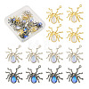 18Pcs 3 Colors Halloween Rack Plating Alloy Pendants FIND-TA0002-05-10