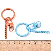 Spray Painted Eco-Friendly Alloy Swivel Snap Hook Clasps PALLOY-T090-06-NR-3