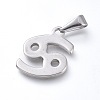 Non-Tarnish 304 Stainless Steel Pendants LS-STAS-L210-06H-P-01-2