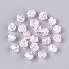 Transparent Spray Painted Glass Beads X1-EGLA-N018-4mm-11-2