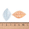 Transparent Acrylic Leaf Pendants TACR-T031-01M-4