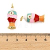 Brass Enamel Pendants KK-H527-05B-G01-3