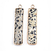 Natural Dalmatian Jasper Pendants G-S344-23D-2