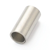 304 Stainless Steel Magnetic Clasps with Glue-in Ends STAS-B017-01B-P-3