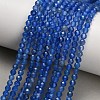 Natural Blue Chalcedony Beads Strands GG-NH0004-A01-01C-1