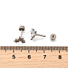 304 Stainless Steel Stud Earrings EJEW-H161-01P-B-5