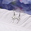 201 Stainless Steel Dangle Earrings FS-WG73688-02-3