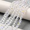 Transparent Electroplate Glass Beads Strands LS-EGLA-A039-T3mm-L13-4