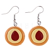 Resin Food Model Dangle Earrings PW-WG3638D-02-1