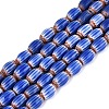 Handmade Millefiori Glass Barrel Beads Strands LA-N002-01A-1
