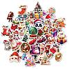 50Pcs Christmas Animal Paper Stickers PW-WG4EDBF-01-2