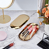 2Pcs Oval 430 Stainless Steel Jewelry Display Plate STAS-CN0001-70G-3