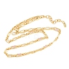 5MM Brass Pave Cubic Zirconia Oval Link Chain Necklaces NJEW-D324-01G-05-3